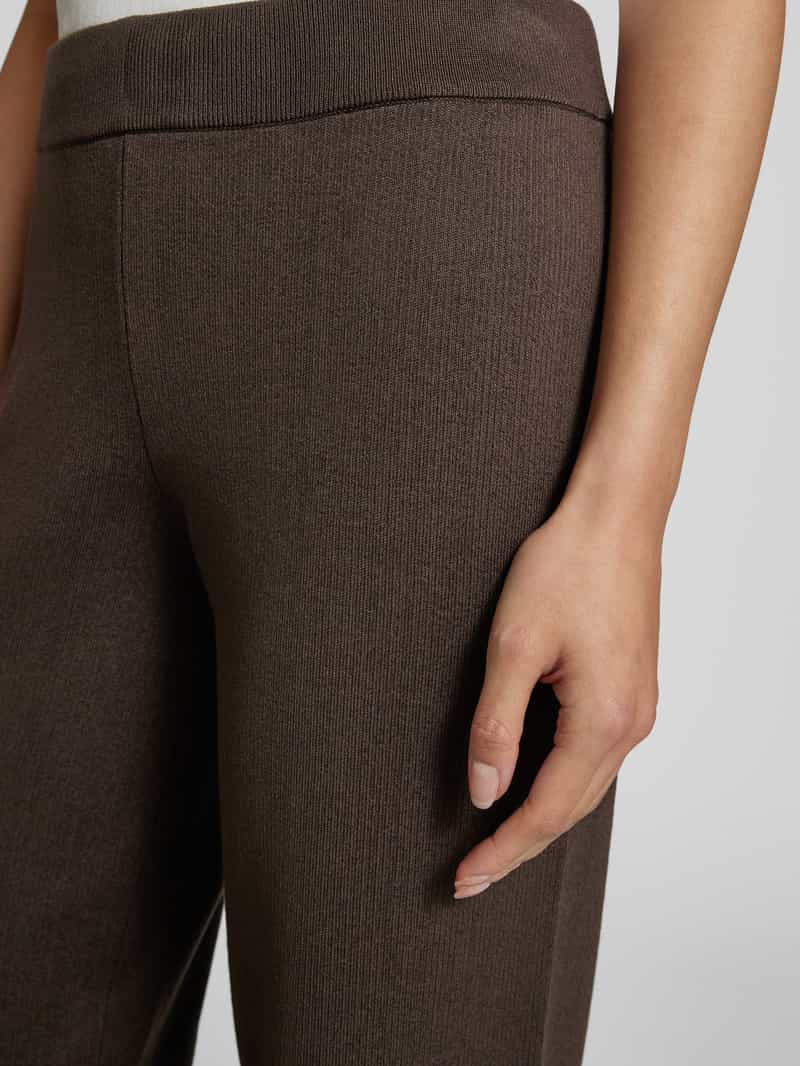 MSCH Copenhagen Stoffen broek van viscosemix met elastische band model 'Amalea'