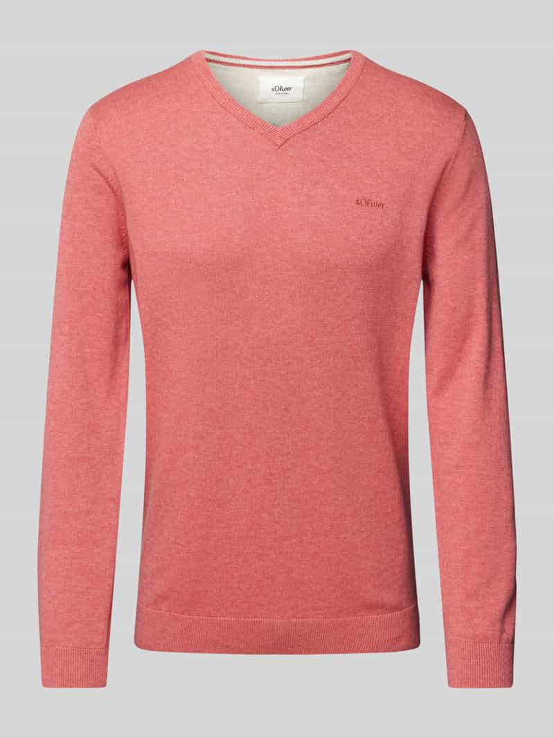s.Oliver RED LABEL Regular fit gebreide pullover van zuiver katoen