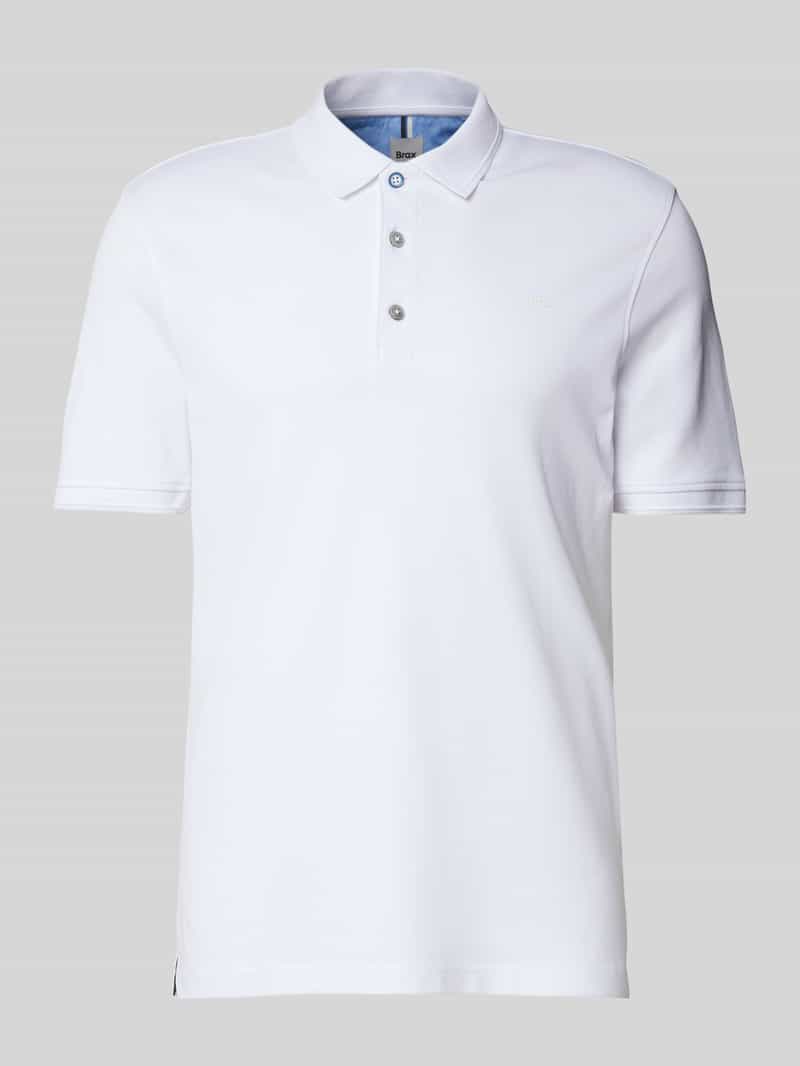 BRAX Regular fit poloshirt met labelprint model 'Pete'