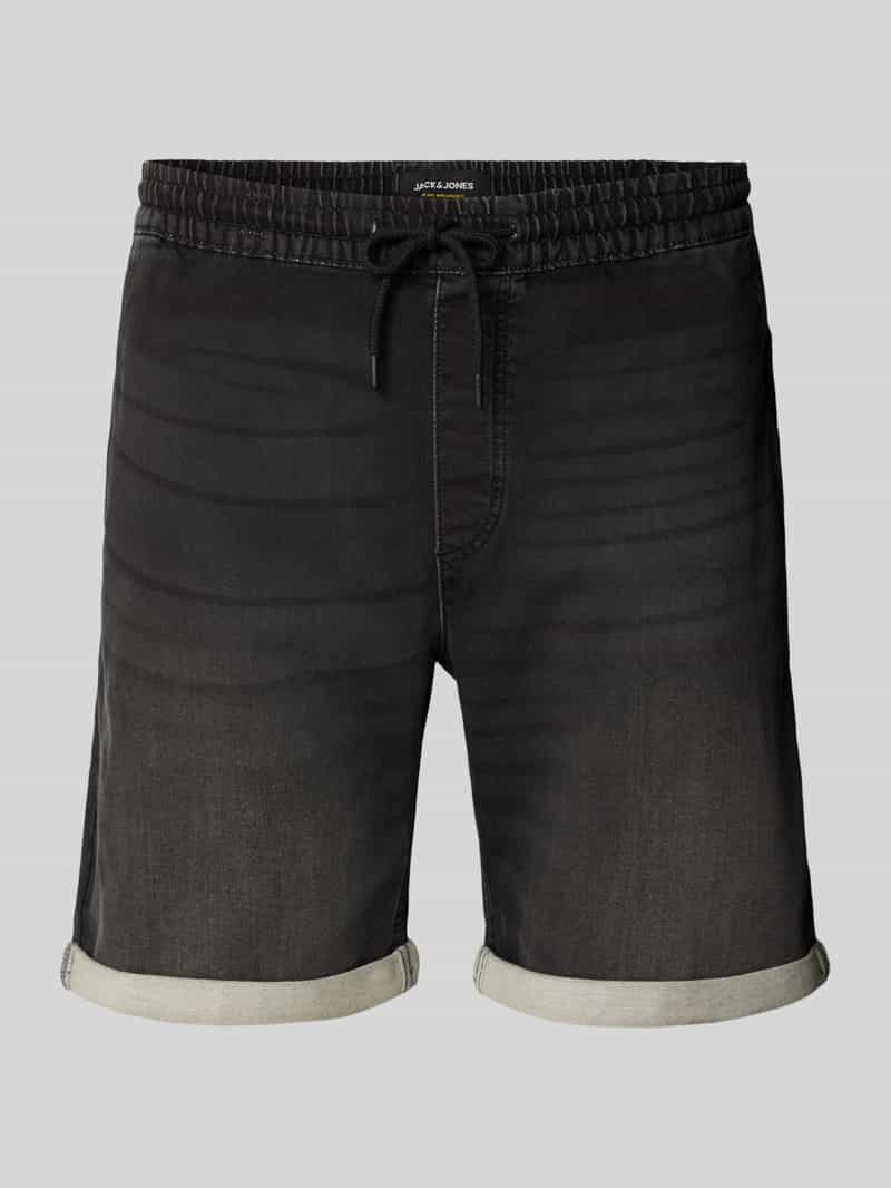 jack & jones Korte regular fit jeans met elastische band model 'RICK'