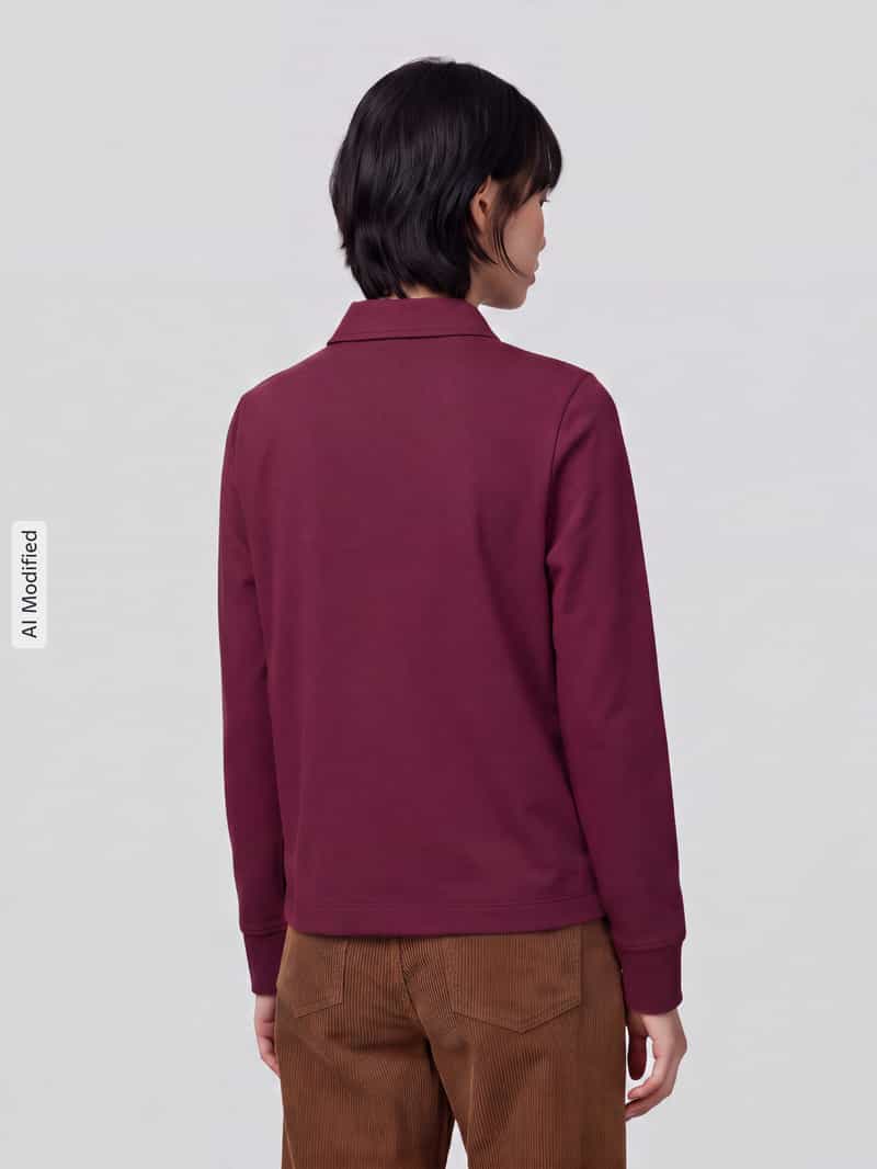 s.Oliver RED LABEL Regular fit blouse met lange mouwen van katoenmix