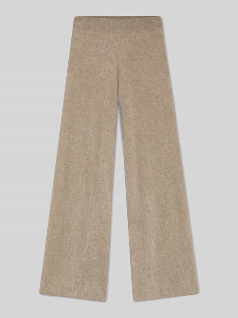 Boss Oversized wijde broek van kasjmier model 'FIBURA'