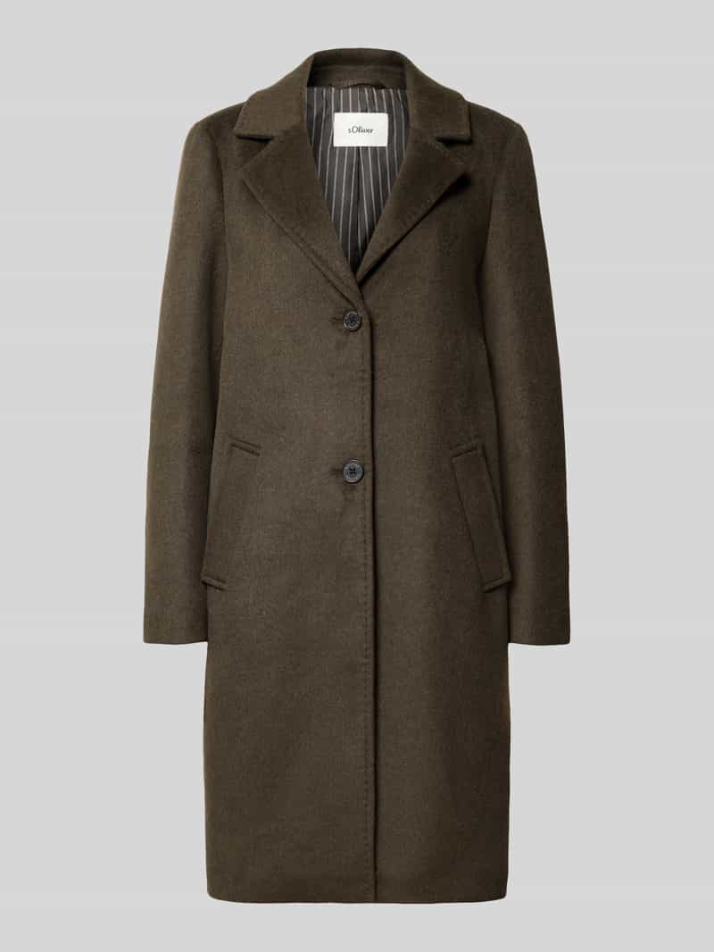 S.Oliver RED LABEL Regular fit lange jas met wol