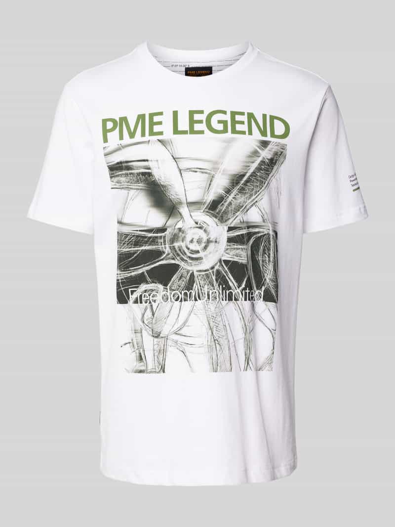 PME Legend T-shirt met labelprint