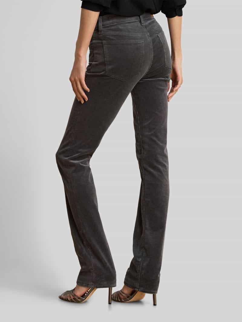 Lauren Ralph Lauren Mid waist broek met corduroy structuur