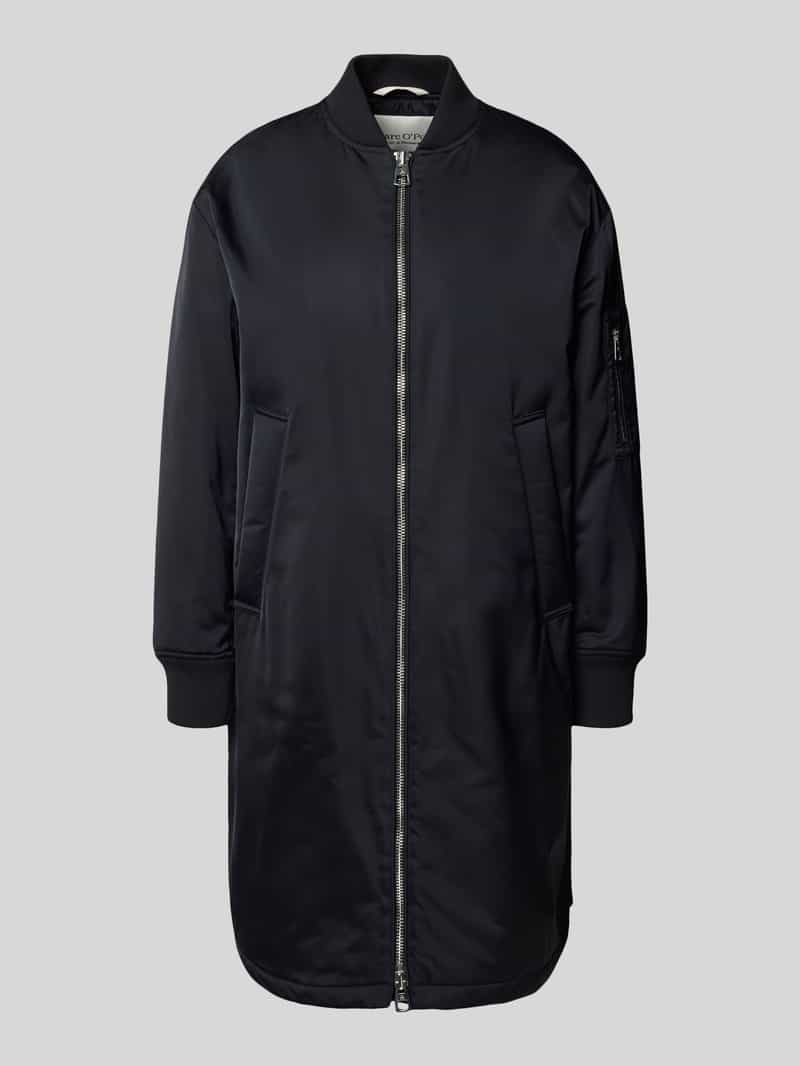 Marc O'Polo Comfort fit lange jas in bomberstijl