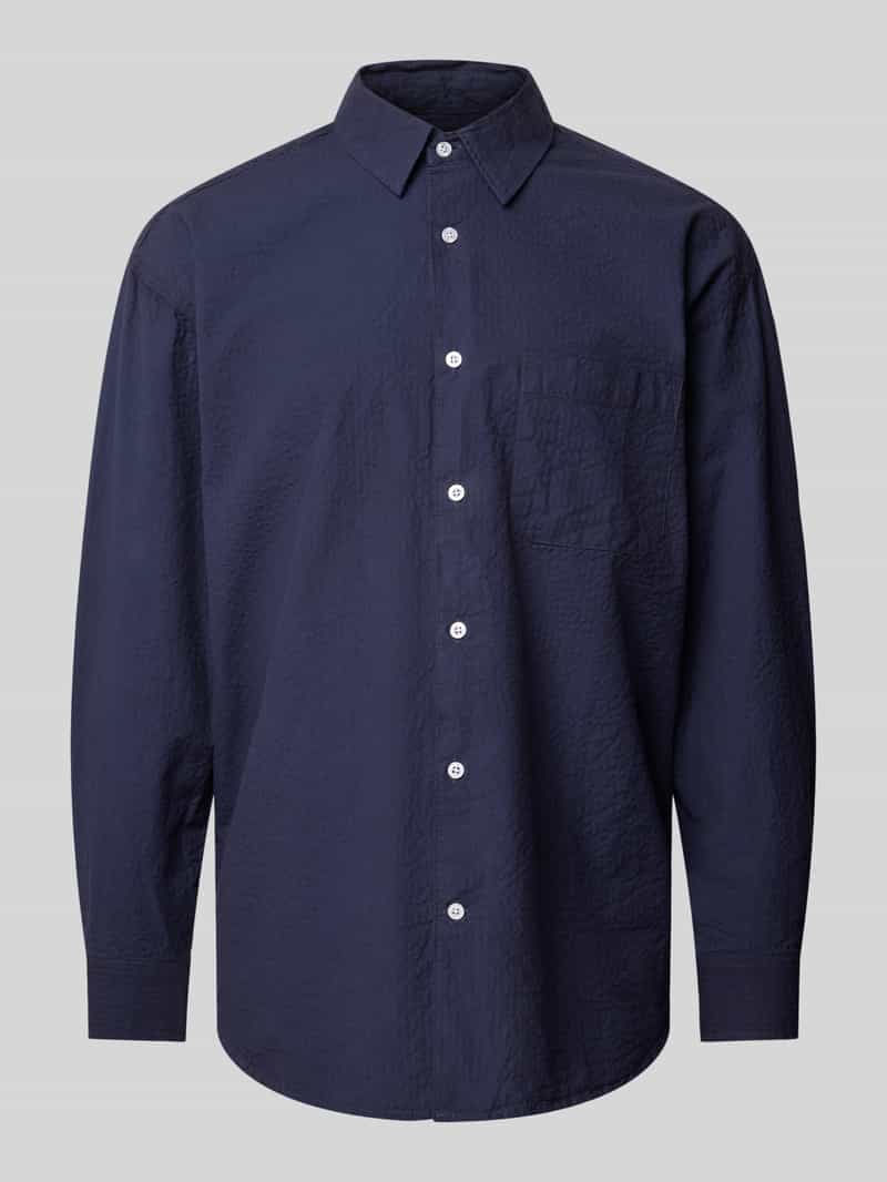 Redefined Rebel Oversized fit vrijetijdsoverhemd met borstzak model 'ANDY'