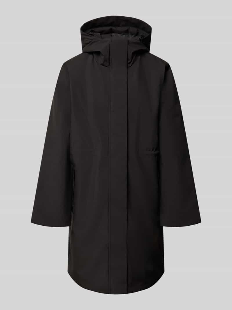 Selected relaxed fit functionele lange jas met capuchon model 'FRANCINE'