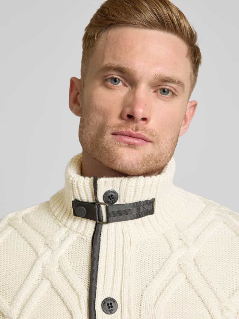 PME Legend Gebreid vest met opstaande kraag