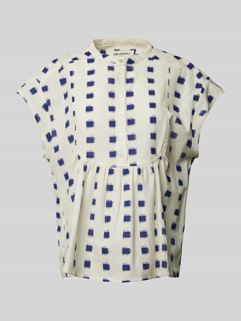LOLLYS LAUNDRY Relaxed fit blousetop met opstaande kraag model 'Molly'
