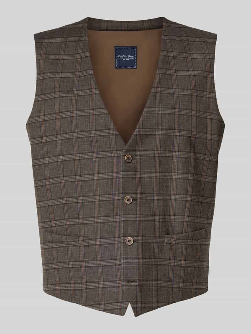 Christian Berg Men Regular fit gilet met steekzakken