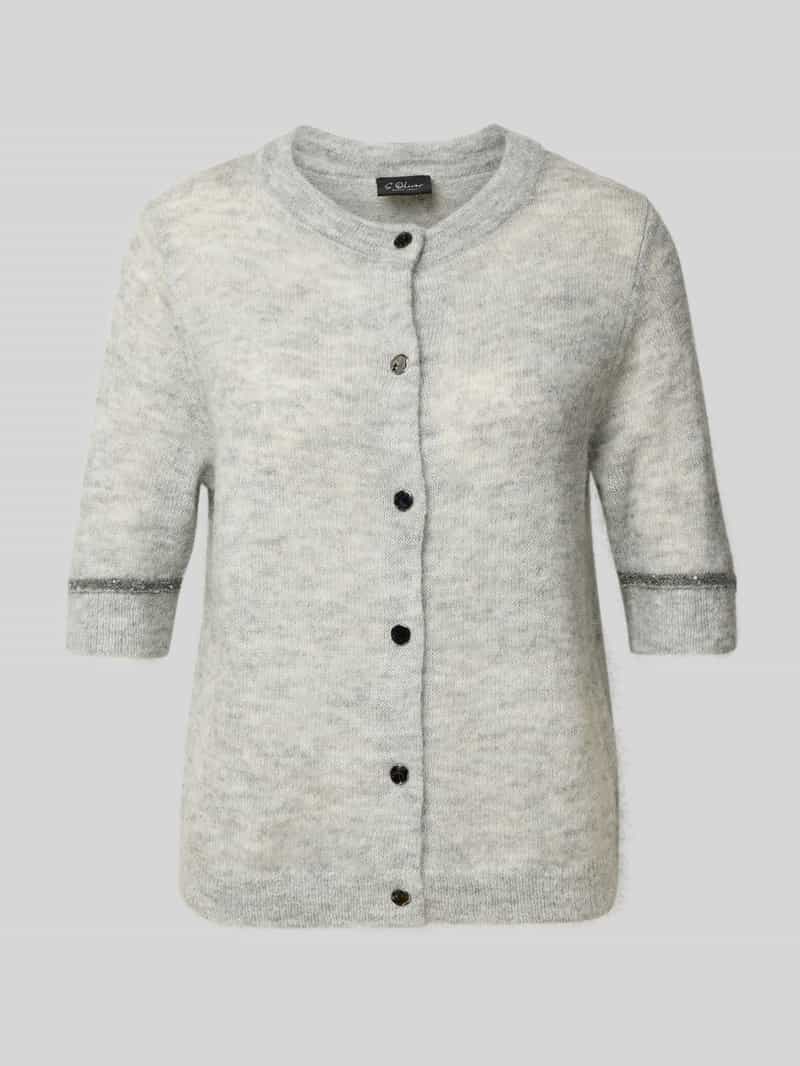 s.Oliver BLACK LABEL Regular fit gebreid jack met alpacawol