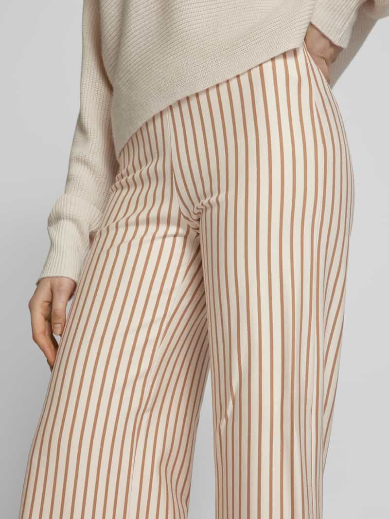 SEDUCTIVE Wide leg stoffen broek met elastische band model 'KIMBERLY'