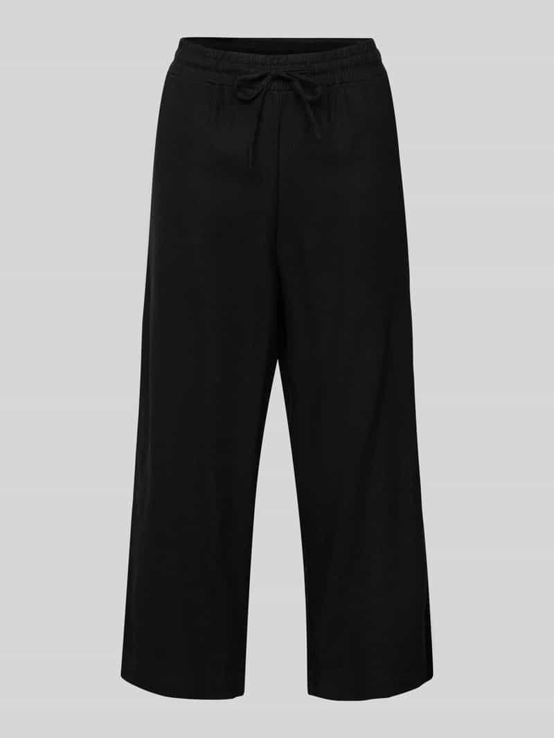 FREE QUENT Wide leg linnen culotte met tunnelkoord model 'Lava'