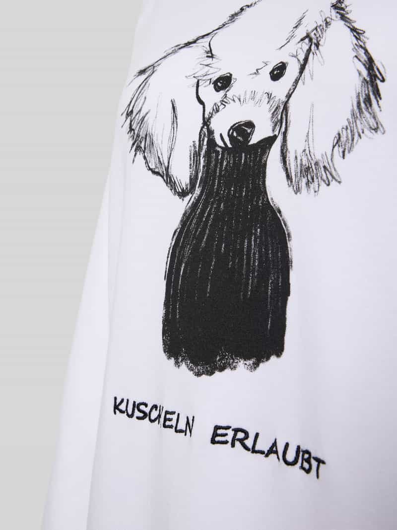 LOUIS & LOUISA Nachthemd met statementprint model 'Wohlfühlmomente'