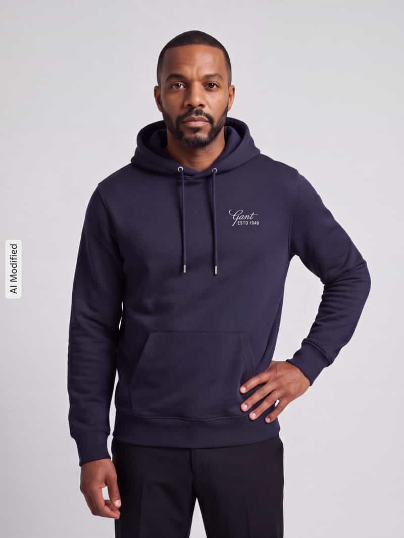 Gant Regular fit hoodie van katoen met logoprint