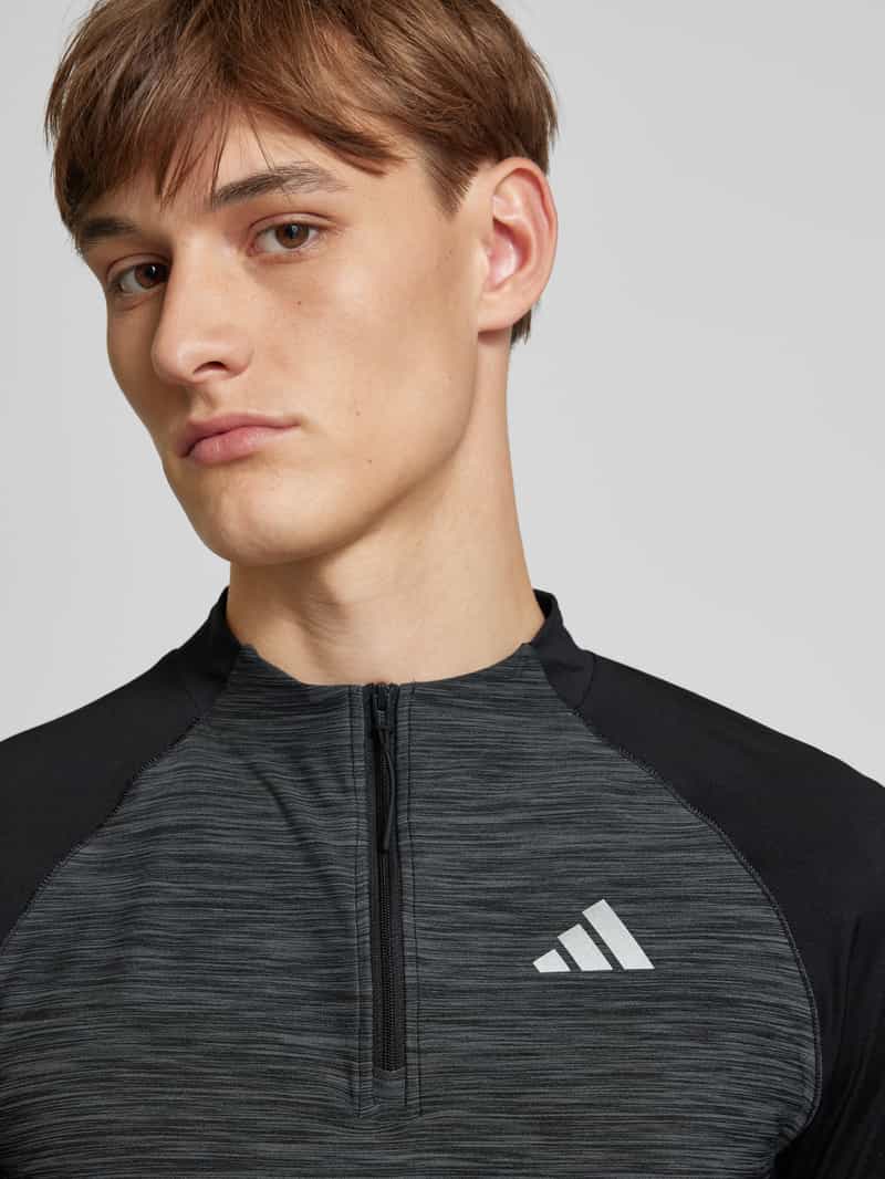 Adidas Training Shirt met lange mouwen en korte ritssluiting