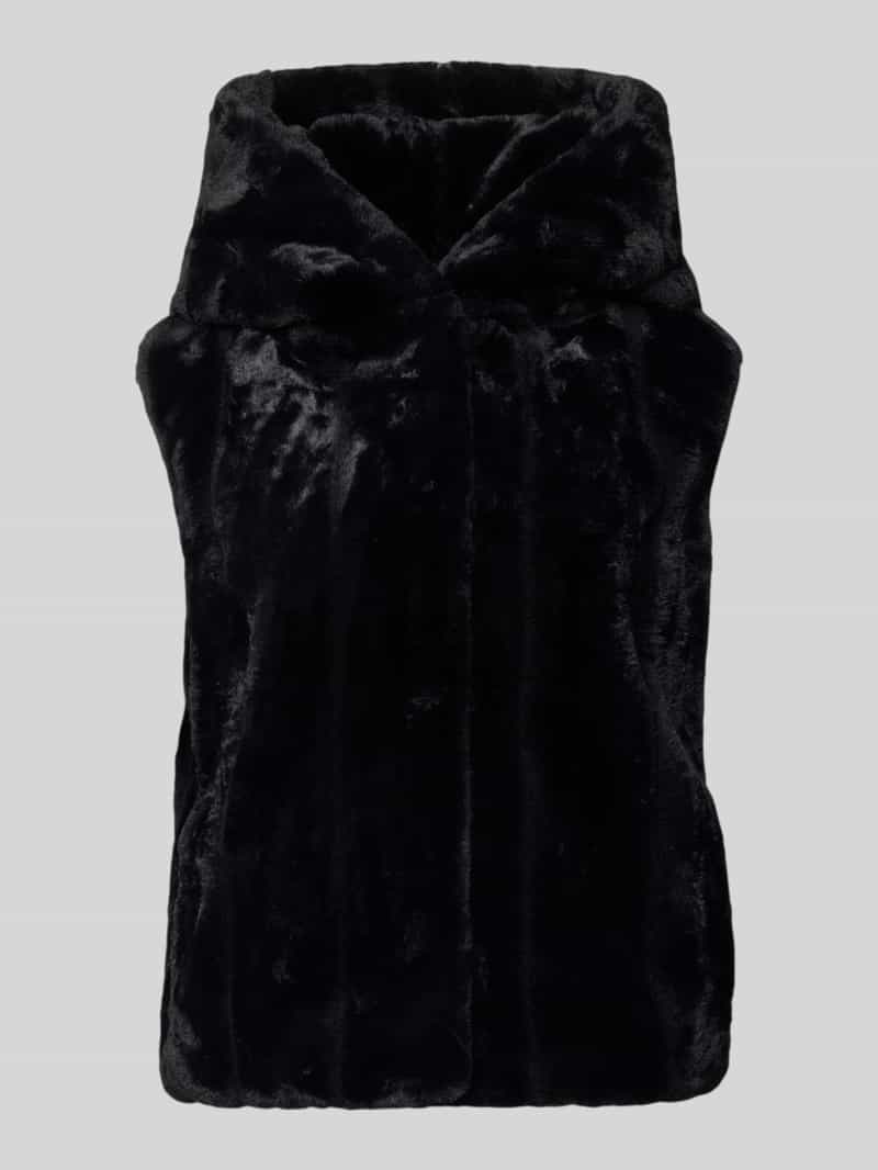 Bodywarmer van imitatiebont met capuchon model 'SOPHY'