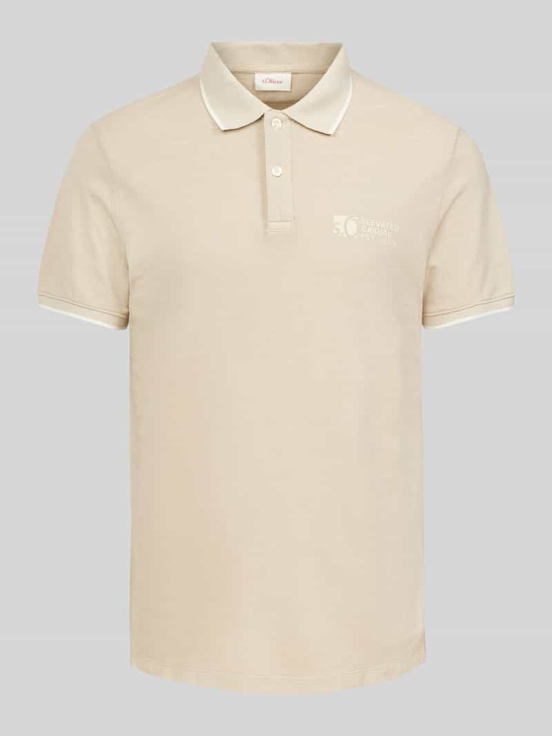 S.Oliver RED LABEL Regular fit poloshirt met labelprint