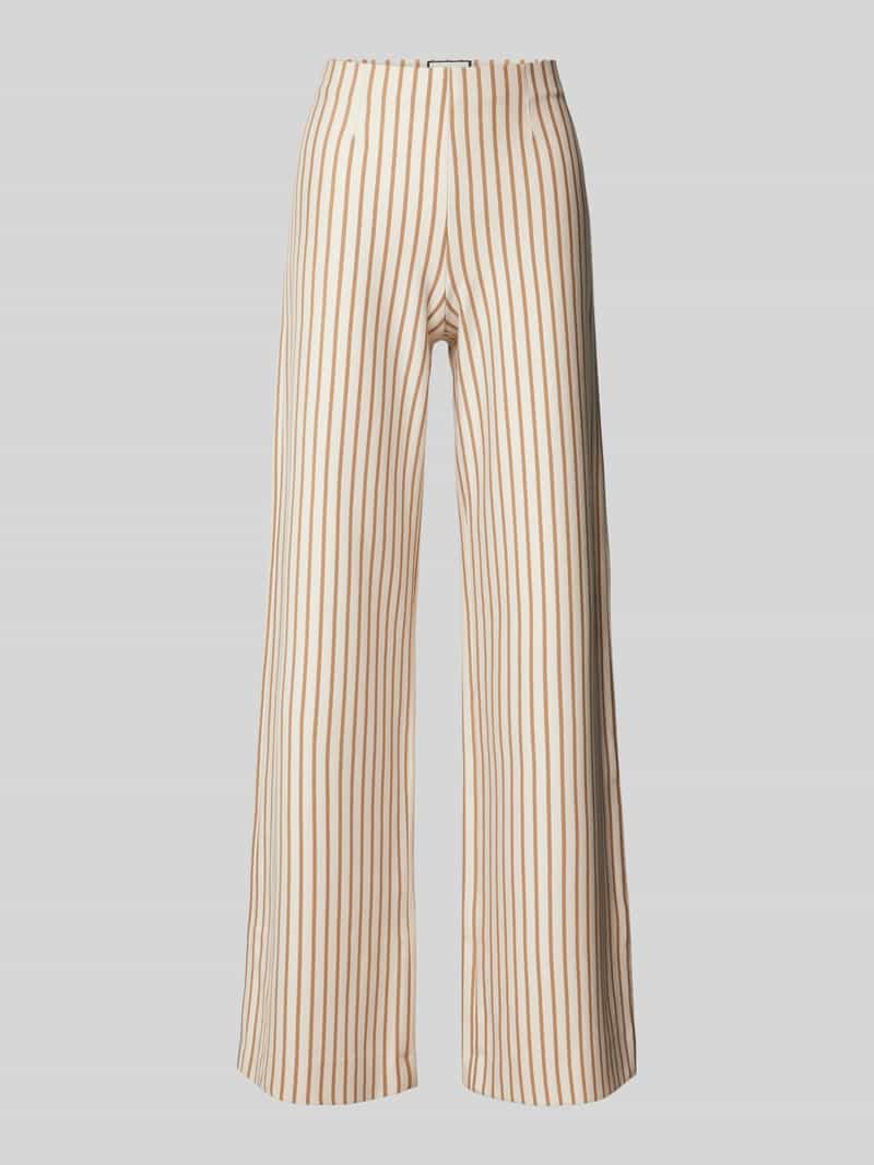 SEDUCTIVE Wide leg stoffen broek met elastische band model 'KIMBERLY'