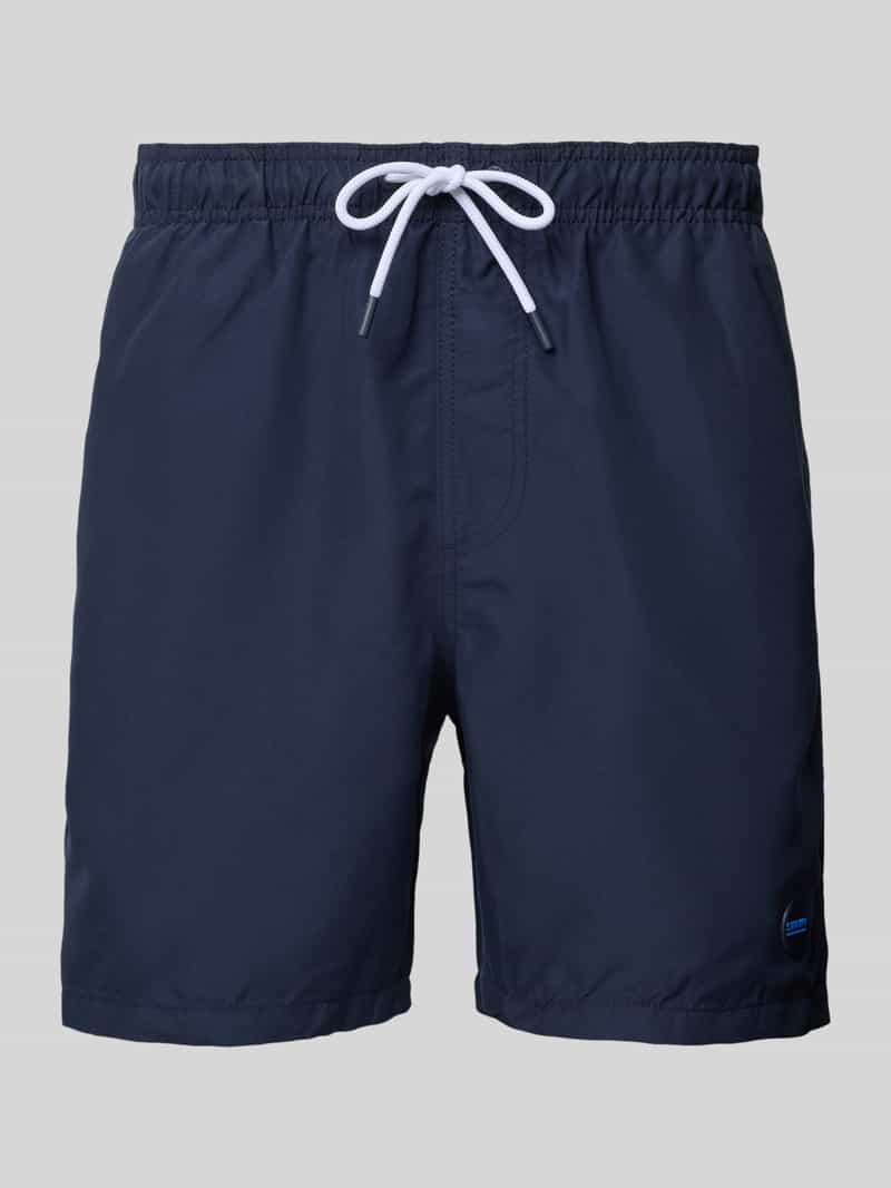 Shiwi Regular fit zwembroek met labelpatch model 'Mike'