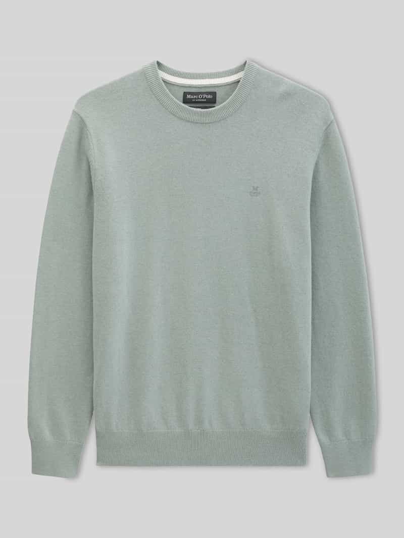 Regular fit pullover van katoenmix met scheerwol