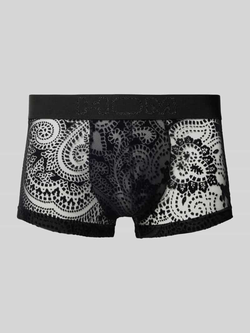 HOM Slim fit trunks in semitransparant design model 'Rhapsody'