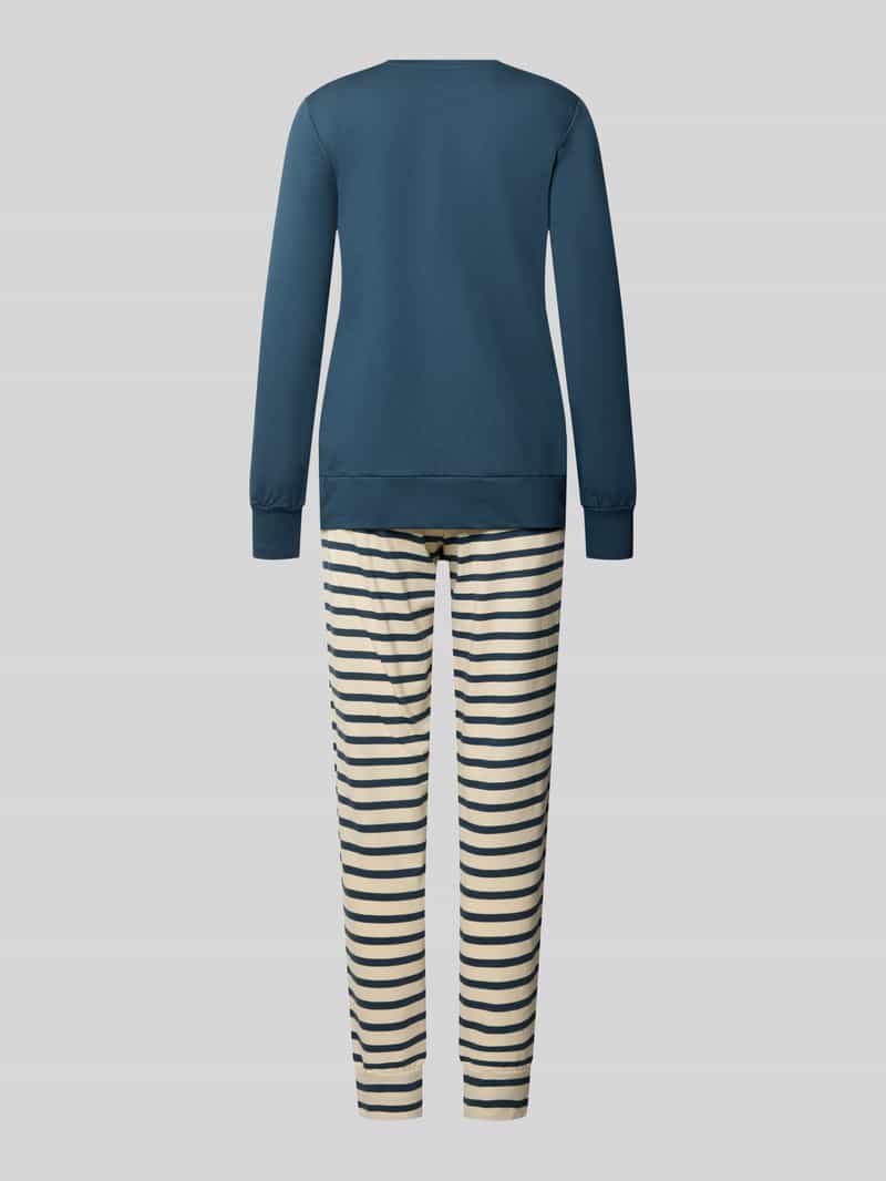 Schiesser Regular fit pyjamaset van puur katoen