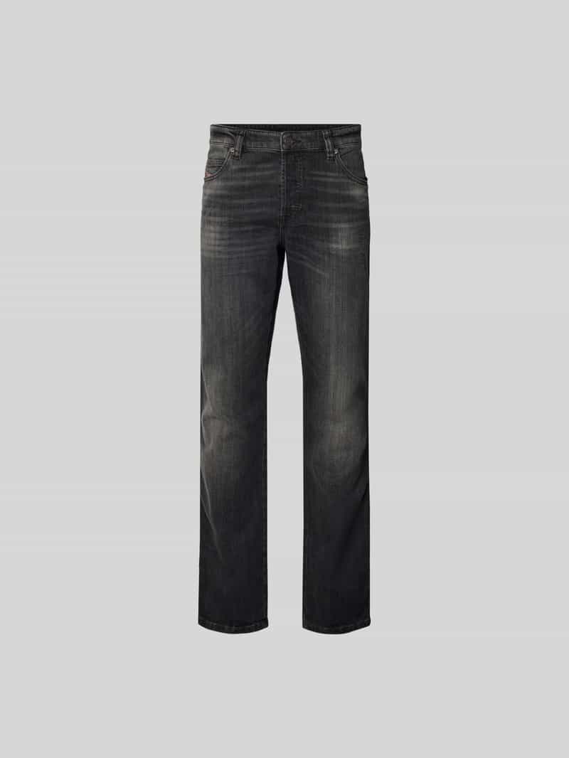 Diesel Herren Jeans Mit 5-Pocket-Design In Dunkelgrau Größe 34 