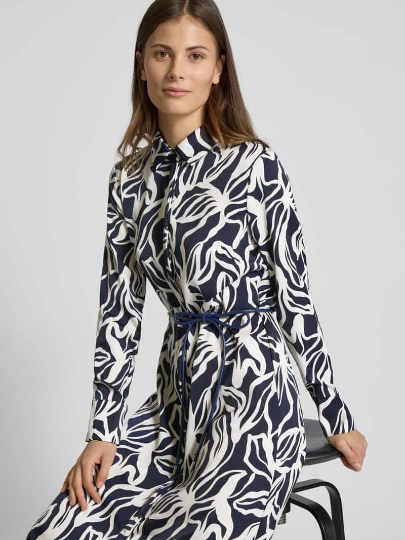 Christian Berg Woman Selection Overhemdjurk met strikceintuur