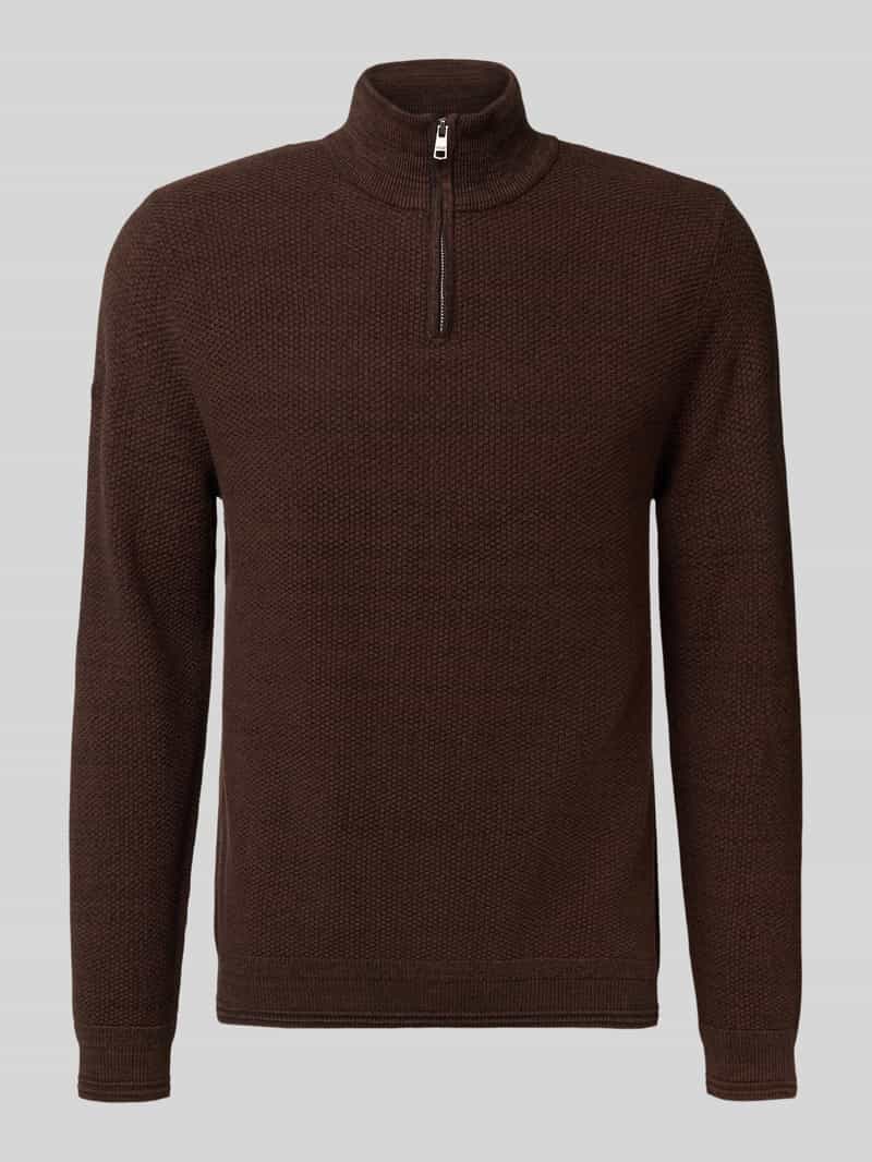 Superdry Gebreide pullover met opstaande kraag
