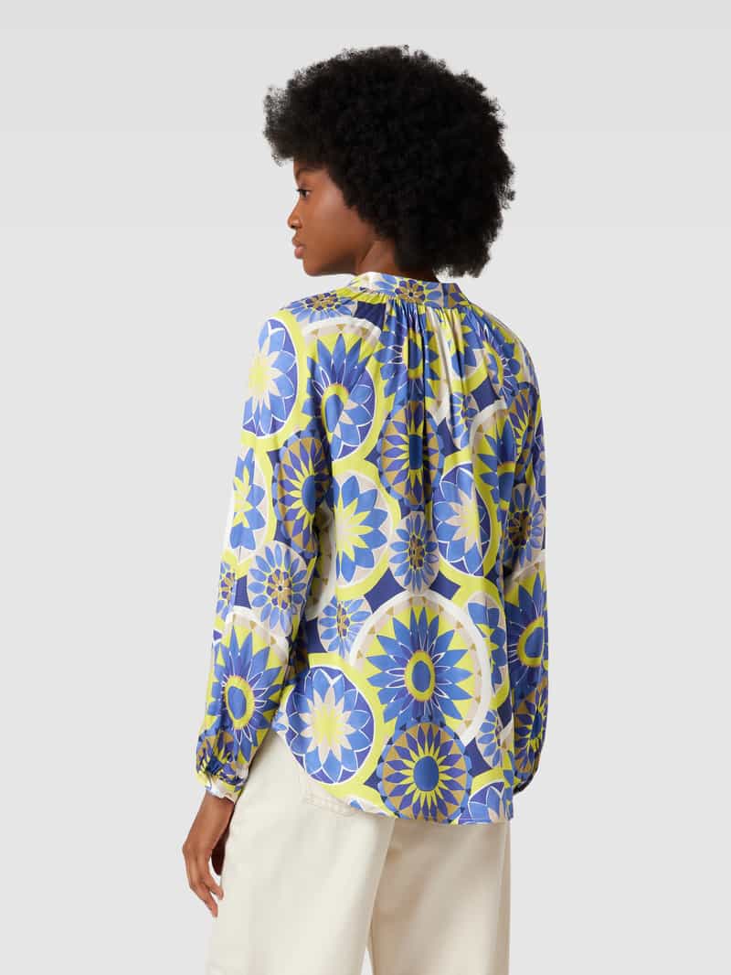 Blouse van viscose met all-over motief Emily Van den Bergh