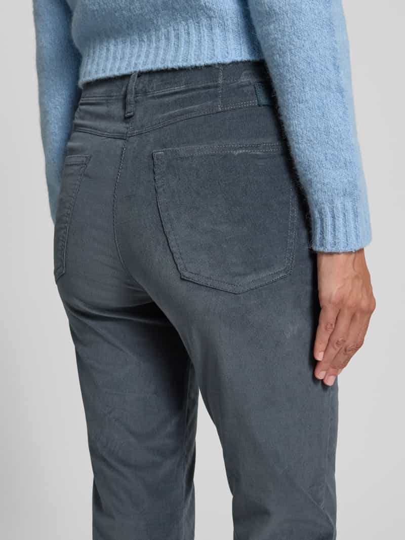 Raphaela By Brax Super slim fit broek van fijn corduroy model 'Laura'