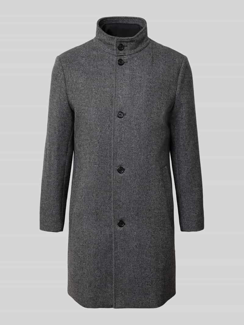 Selected Homme Regular fit lange wollen jas met gewatteerde inzet model 'RAINAR'