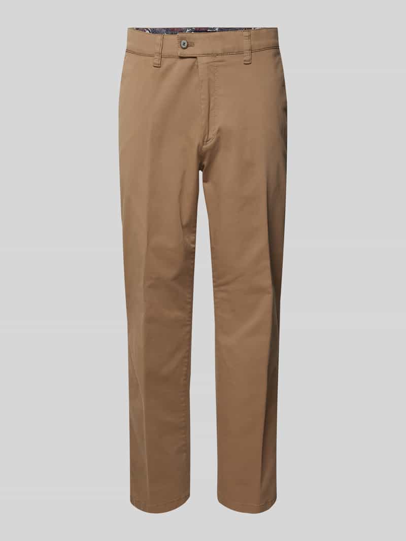 comfort fit stoffen broek met Franse steekzakken model 'JIM'