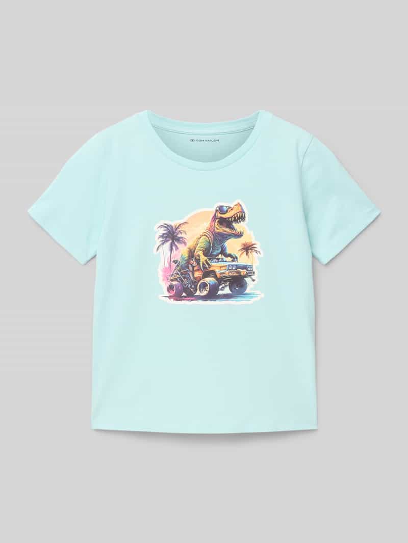 Tom Tailor Regular fit T-shirt van puur katoen