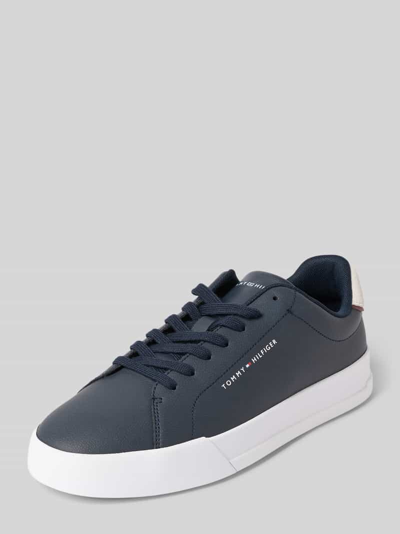 Lage sneakers van leermix