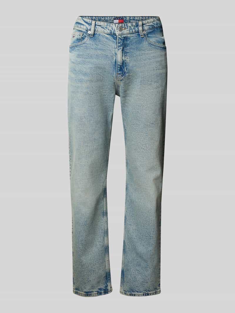 Tommy Jeans Slim fit jeans van katoenmix met logostitching model 'RYAN'