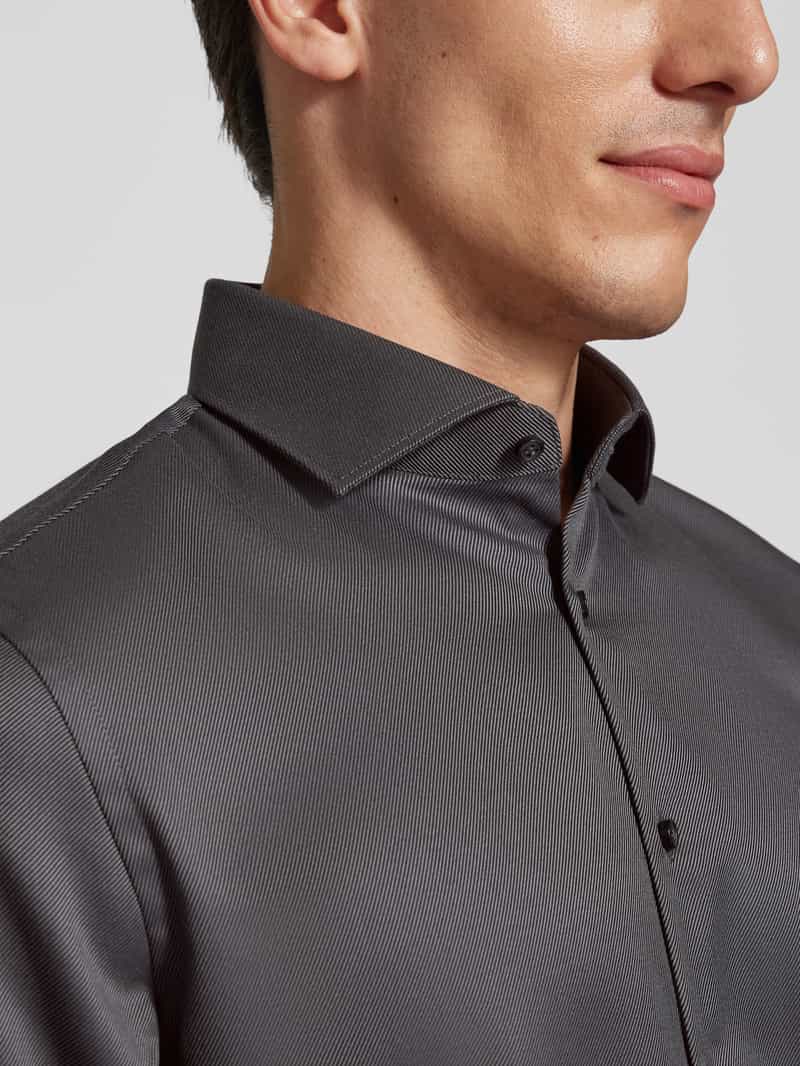 Jake*s Slim fit zakelijk overhemd van premium kwaliteit met extra lange mouwen