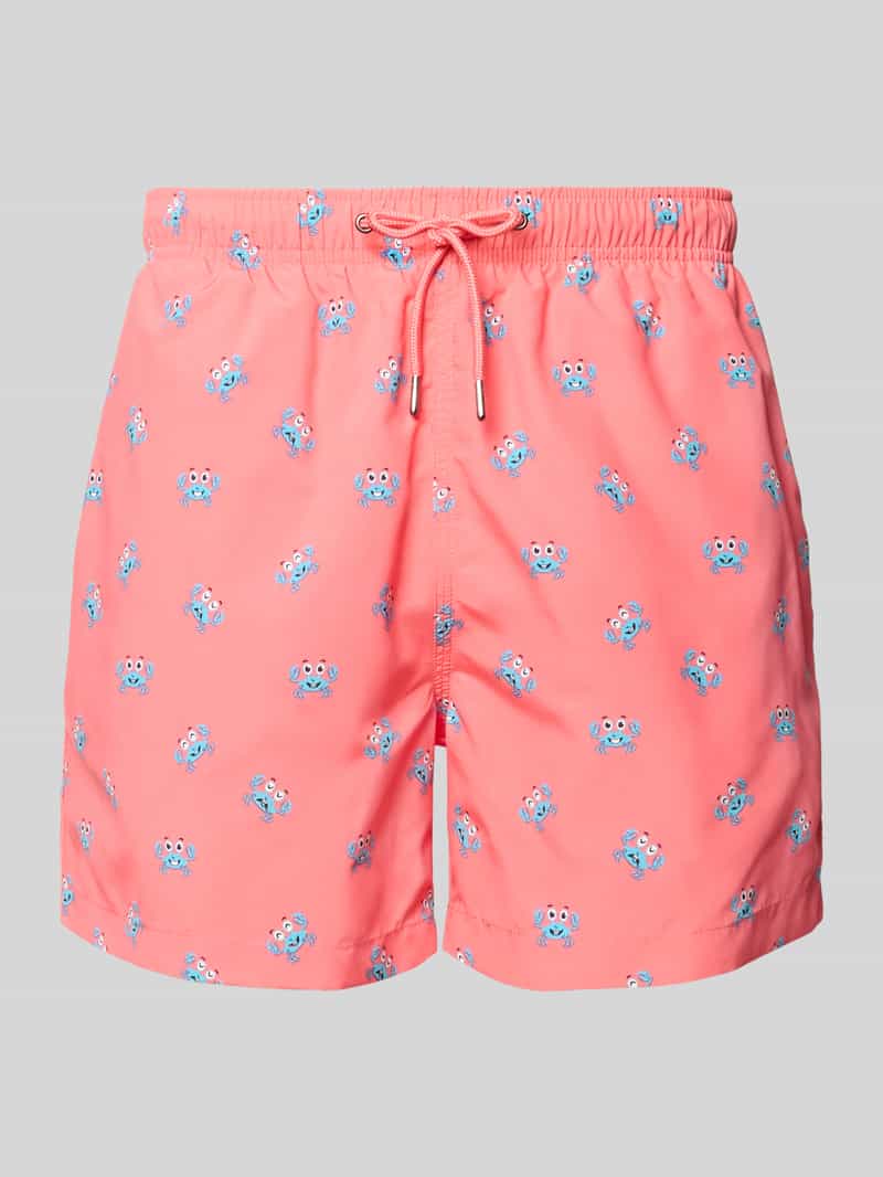 Zwembroek in all-over look met elastische band Zwembroek in all-over look met elastische band