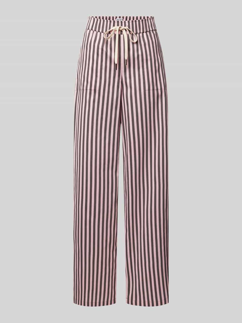 Jake*s Casual Wide leg stoffen broek met steekzakken