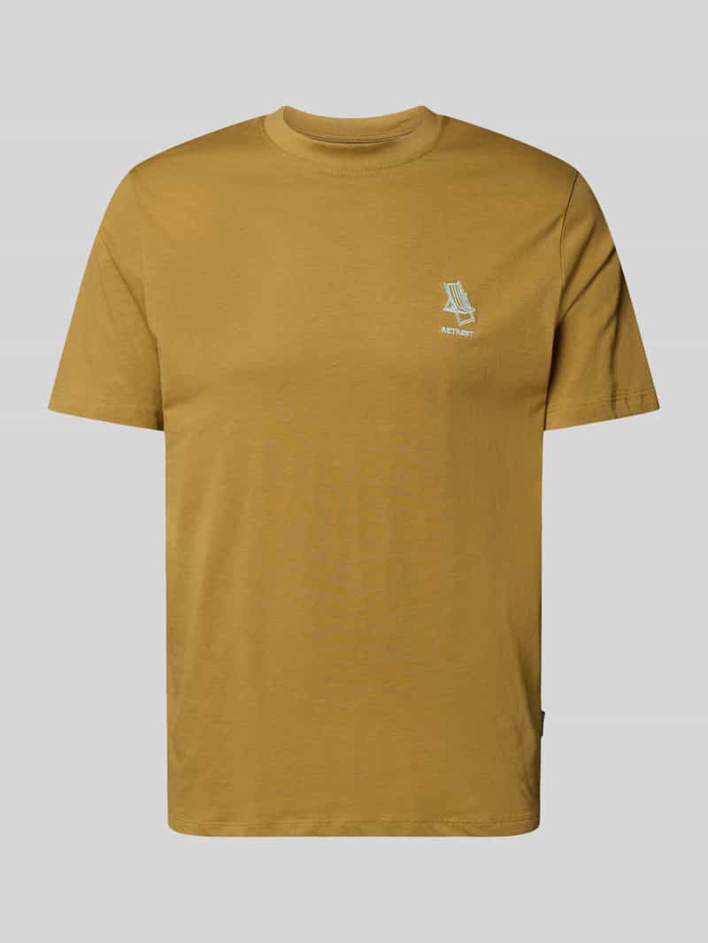 Blend T-shirt met stitchingdetail model 'JEPPE'
