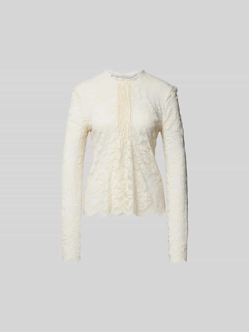 Blouse van bloemenborduursel