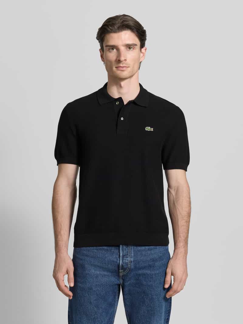 Lacoste Regular Fit poloshirt van puur katoen zwart, foto 4