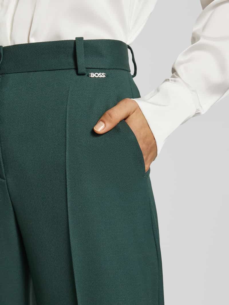 Boss Regular fit stoffen broek met knoopsluiting model 'Tireka'
