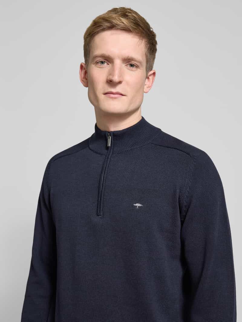 FYNCH-HATTON Gebreide pullover met labelstitching