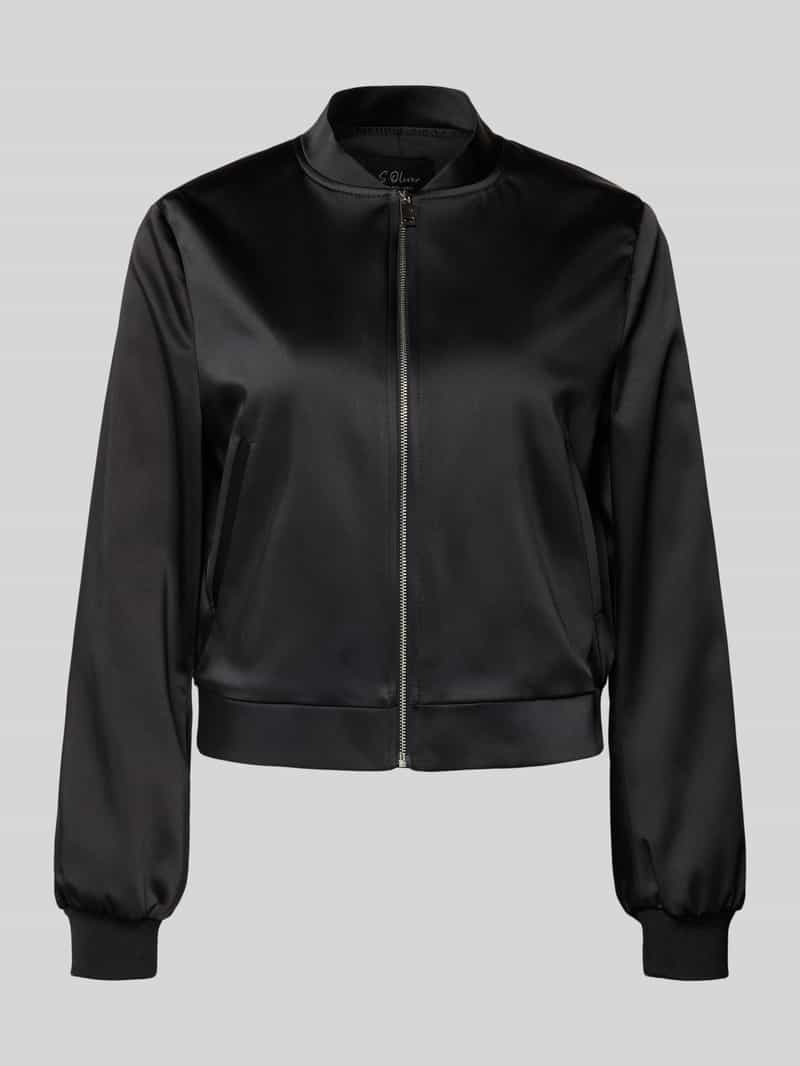 s.Oliver BLACK LABEL Regular fit blouson van satijn