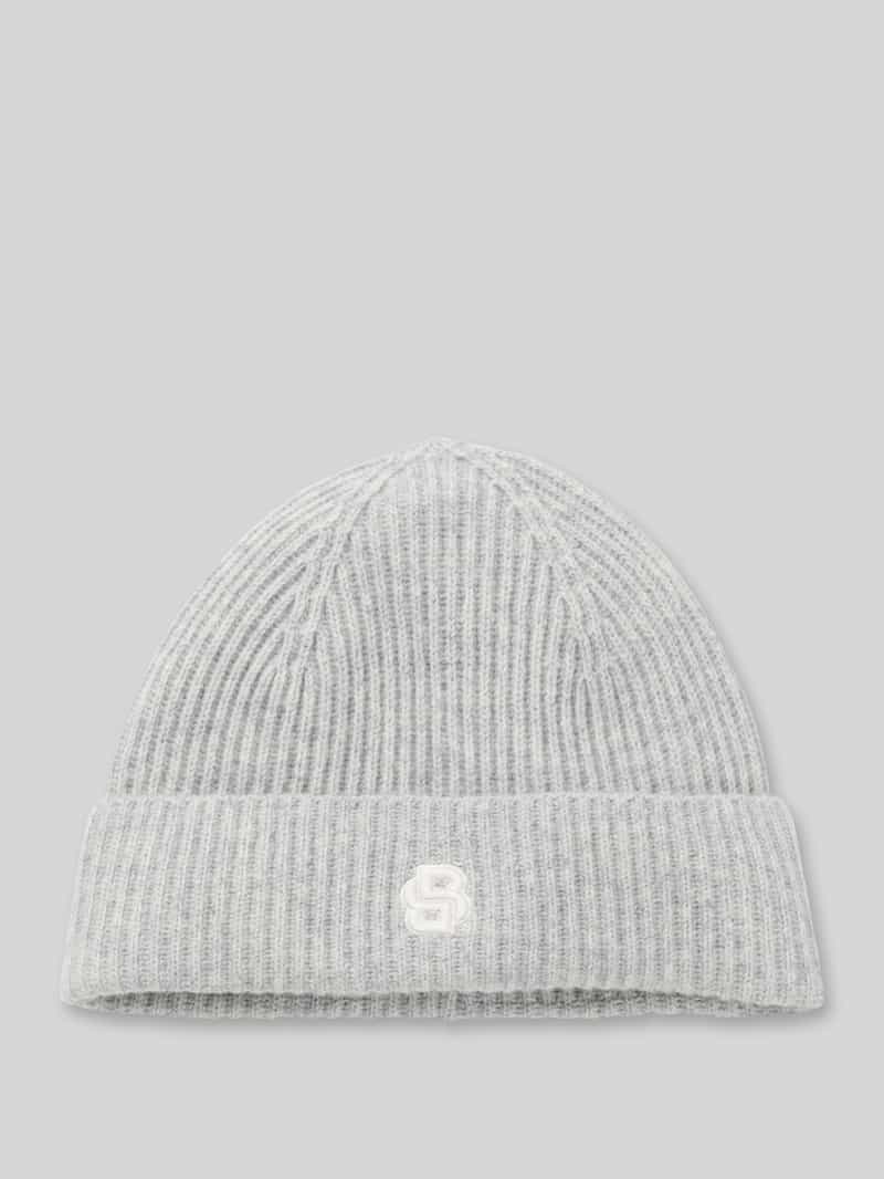 Boss Beanie van een mix van wol en kasjmier model 'LEAH'