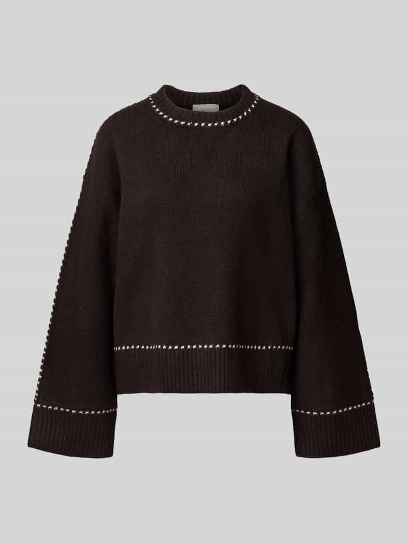 NEO NOIR Gebreide pullover met contrastnaden model 'Roeme'