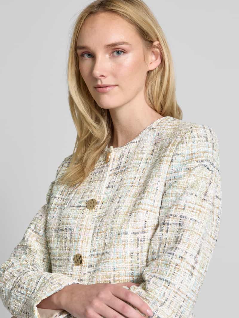 Christian Berg Woman Selection Blazer met structuurmotief